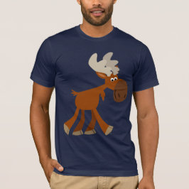 Mooie Gelukkige Cartoon Eland T-Shirt