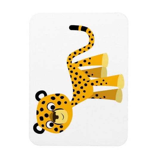 Mooie Gelukkige Cartoon Jacht Flexibele Magneet (Verticaal)