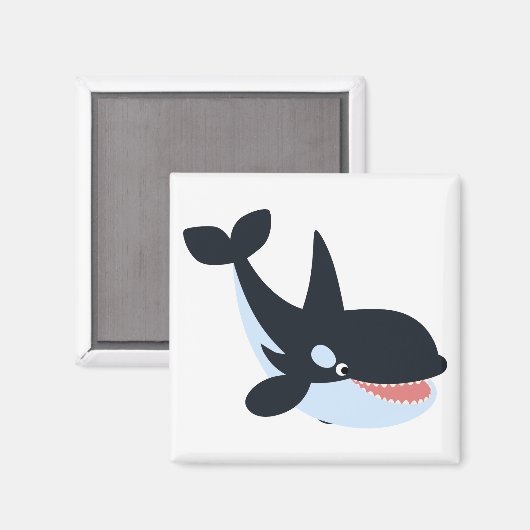 Mooie Gelukkige Cartoon Orka Magneet (Voorkant / Achterkant)