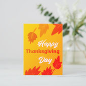 Mooie, gelukkige deken met Leaves Herfst Feestdagenkaart (Staand voorkant)