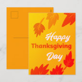 Mooie, gelukkige deken met Leaves Herfst Feestdagenkaart (Voorkant / Achterkant)