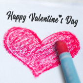 Mooie Gelukkige Valentijnsdag Hart Typografie Zelfinktende Stempel