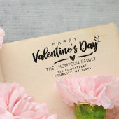 Mooie gelukkige Valentijnsdag moderne terugkeer ad Zelfinktende Stempel