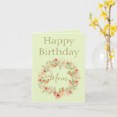 Mooie gelukkige verjaardag moeder foto binnen kaart (Gele Bloem)