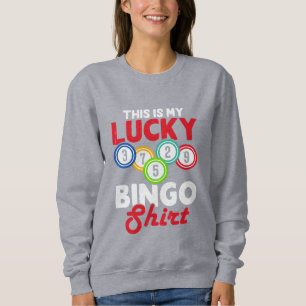 Mooie geluksbingo-woordkunst trui