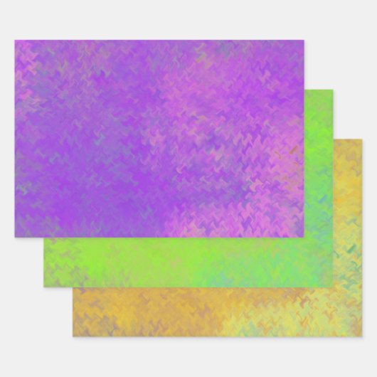 Mooie gemarmerde papierkunstvariëteit inpakpapier vel (Set)