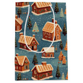 Mooie Gemberkoekhuizen en -bomen Medium Cadeauzakje (Voorkant)