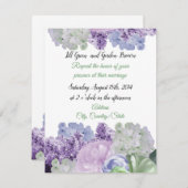 Mooie gemengde Florals Weddenschap Kaart (Voorkant / Achterkant)