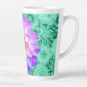 Mooie gemengde kleur Dahlia Flower Latte Mok Cup (Rechts)