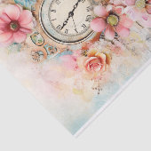 Mooie Gemengde Media in Zachte Pinks en Blues Tissuepapier (Detail)