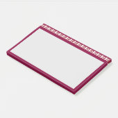 Mooie Geometrische Ontwerp Header Patroon Post-it® Notes (Schuin)