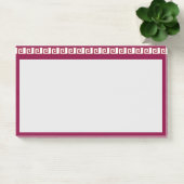 Mooie Geometrische Ontwerp Header Patroon Post-it® Notes (Kantoor)