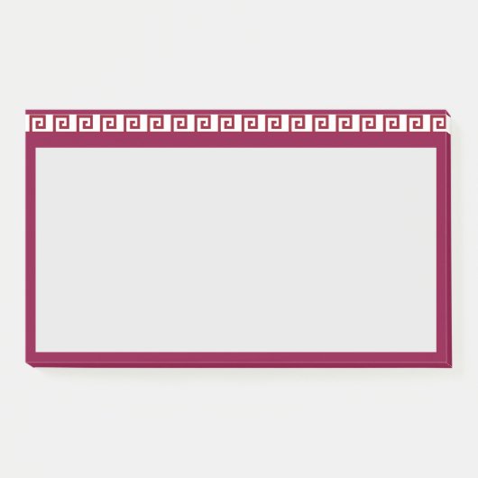 Mooie Geometrische Ontwerp Header Patroon Post-it® Notes (Voorkant)