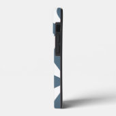 Mooie geometrische patroon aangepaste naam wit & b Case-Mate iPhone case (Achterkant / Links)