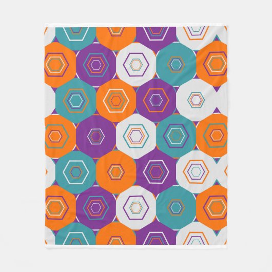 Mooie geometrische patroon fleece deken (Voorkant)