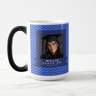 Mooie geometrische patroon vrouw afstudeercadeau magische mok