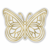 Mooie geometrische vlinder sticker (Voorkant)