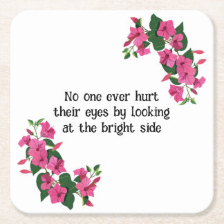 Mooie Gepersonaliseerd bloem Kartonnen Onderzetters