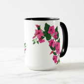 Mooie Gepersonaliseerd Floral Magic Coffee Mok (Voorkant rechts)
