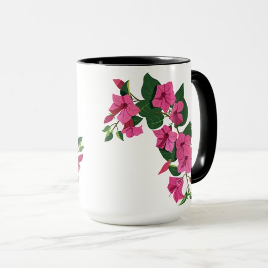 Mooie Gepersonaliseerd Floral Magic Coffee Mok (Voorkant rechts)