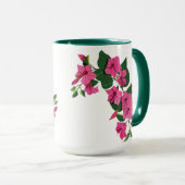 Mooie Gepersonaliseerd Floral Magic Coffee Mok (Voorkant rechts)
