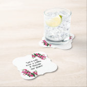 Mooie Gepersonaliseerd Floral Pulp Board Kartonnen Onderzetters (Insitu)