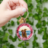 Mooie gepersonaliseerde aandenken voor honden vade sleutelhanger (Hand)