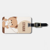 Mooie Gepersonaliseerde Babybeer Bagage Label (Voorkant horizontaal)