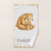 Mooie gepersonaliseerde Beer waterverf Bad Handdoek (Handdoek)
