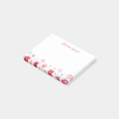 Mooie gepersonaliseerde bloem 4 "x 3" post-it® notes (Schuin)