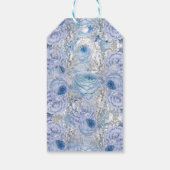 Mooie gepersonaliseerde bloemencorso Pasen Cadeaulabel (Achterkant)