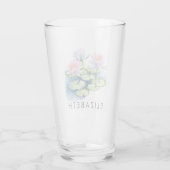 Mooie gepersonaliseerde geboortemaand bloem aangep glas (Achterkant)