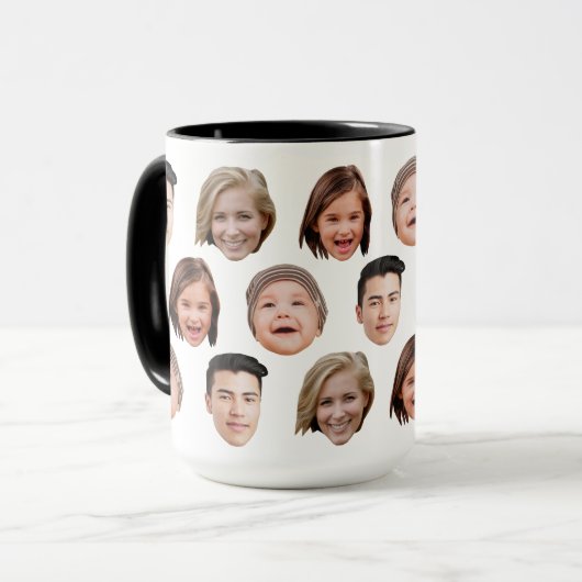 Mooie gepersonaliseerde gezichtsafbeelding voor 4  mok (Voorkant links)