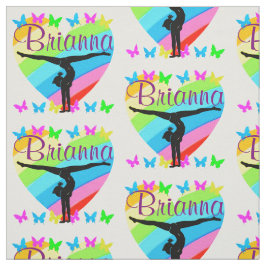 MOOIE GEPERSONALISEERDE GYMNAST MEISJE STOF