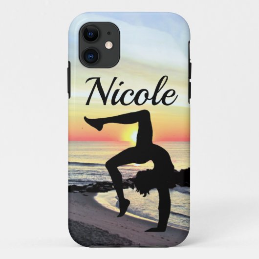 MOOIE GEPERSONALISEERDE GYMNASTIEK Case-Mate iPhone CASE (Achterkant)