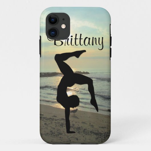MOOIE GEPERSONALISEERDE GYMNASTIEK IPHONE CASE (Achterkant)