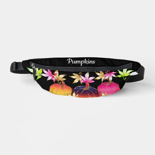 Mooie gepersonaliseerde herfstpompoenen heuptasje (Voorkant)
