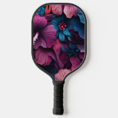 Mooie gepersonaliseerde hibiscus pickleball paddle (Achterkant)