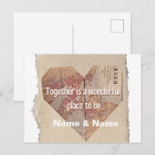 Mooie gepersonaliseerde kaart voor uw geliefde (Voorkant / Achterkant)