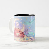Mooie gepersonaliseerde Kanker Zodiac mok (Voorkant links)