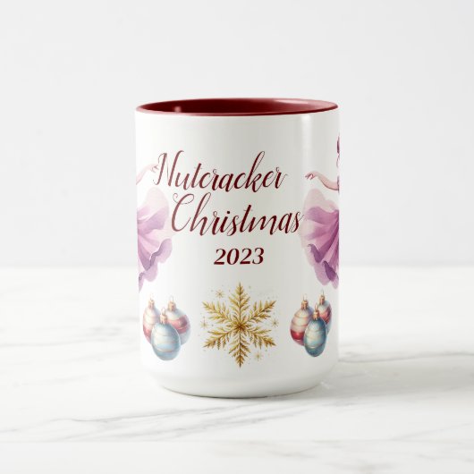 Mooie gepersonaliseerde Notenkraker sublimatie Mok (Midden)