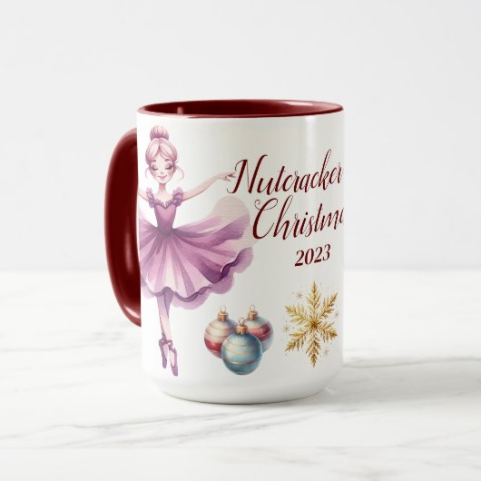 Mooie gepersonaliseerde Notenkraker sublimatie Mok (Voorkant links)