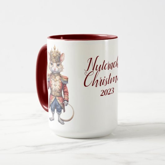 Mooie gepersonaliseerde Notenkraker sublimatie Mok (Voorkant links)