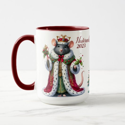 Mooie gepersonaliseerde Notenkraker sublimatie Mok (Links)