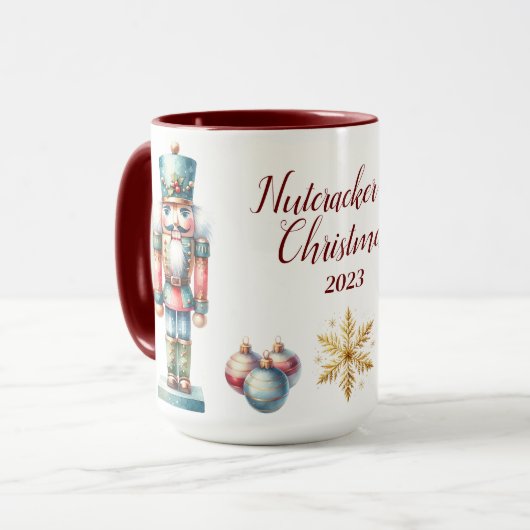 Mooie gepersonaliseerde Notenkraker sublimatie Mok (Voorkant links)