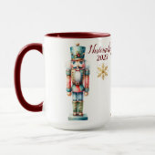 Mooie gepersonaliseerde Notenkraker sublimatie Mok (Links)