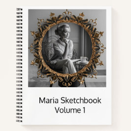 Mooie gepersonaliseerde schetsboek notitieboek voo