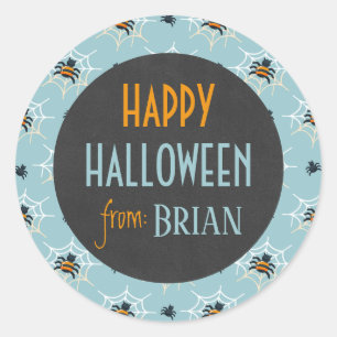 Mooie gepersonaliseerde sticker voor Halloween