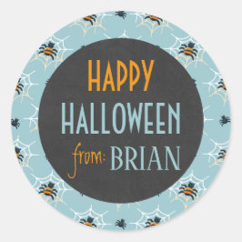 Mooie gepersonaliseerde sticker voor Halloween