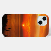 Mooie gepersonaliseerde strand bij zonsondergang l Case-Mate iPhone case (Achterkant (horizontaal))